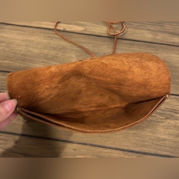 Brown leather wallet/ clutch - Picture 4 of 5